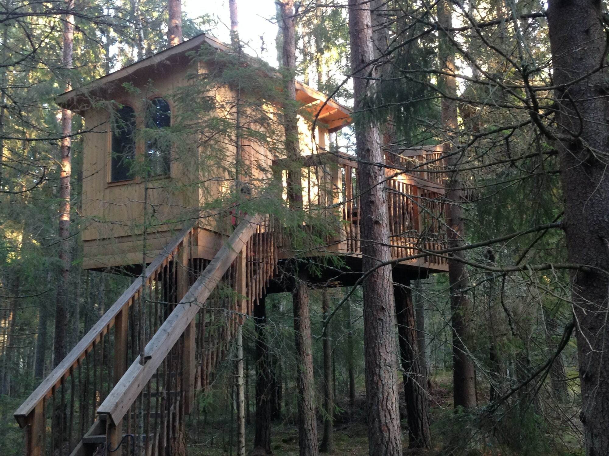 Urnatur Eco Treehouse Lodge Odeshog Bagian luar foto
